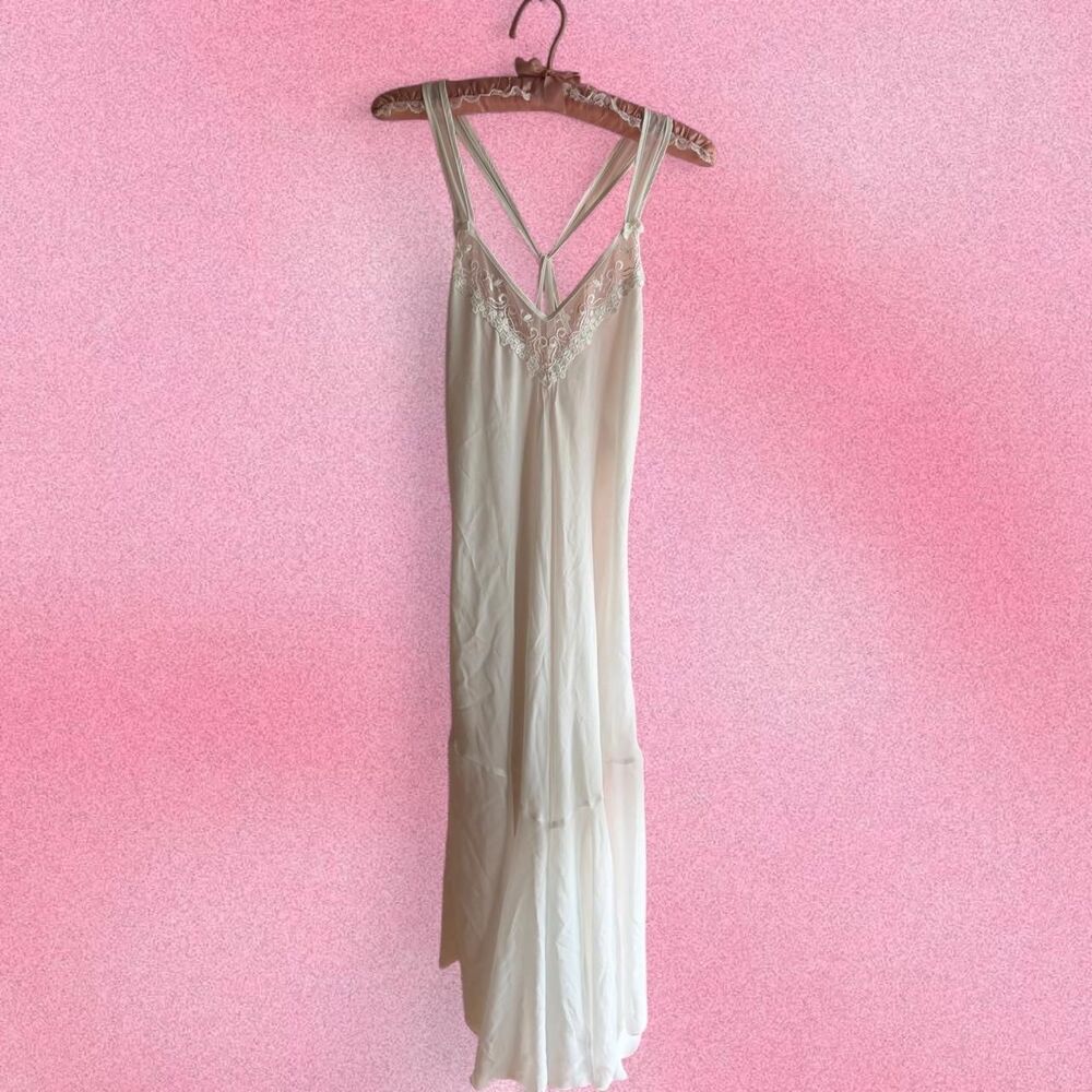 Unbranded Women's White and Cream Dress